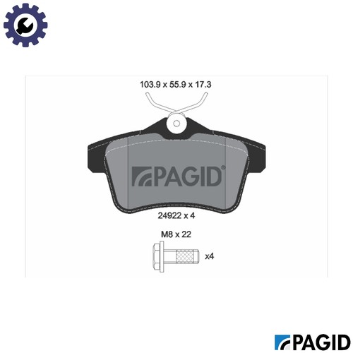 Brake pad set disc - brake,