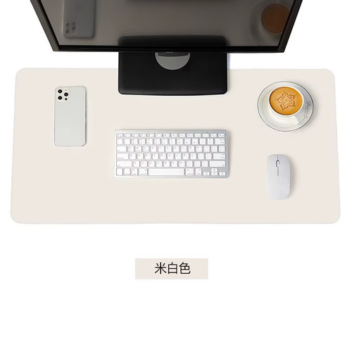 White gaming mousepad large - white,