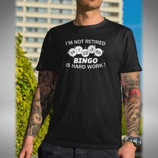 Bingo Retirement Unisex T-Shirt Funny Retired Hobbie Gala Online Games