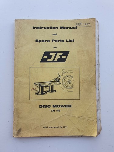 Cm150 disc mower parts - jf,