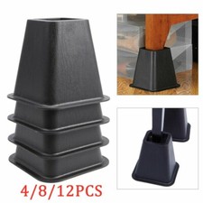 8/12x Furniture Raisers Risers Chair Bed Riser Stands Elephant Feet Leg Extender