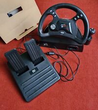 MadCatz Nintendo64 Steering Wheel & Peddles Boxed & Instruction TESTED & WORKING