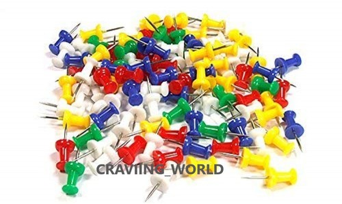 Drawing pins assorted - pins,