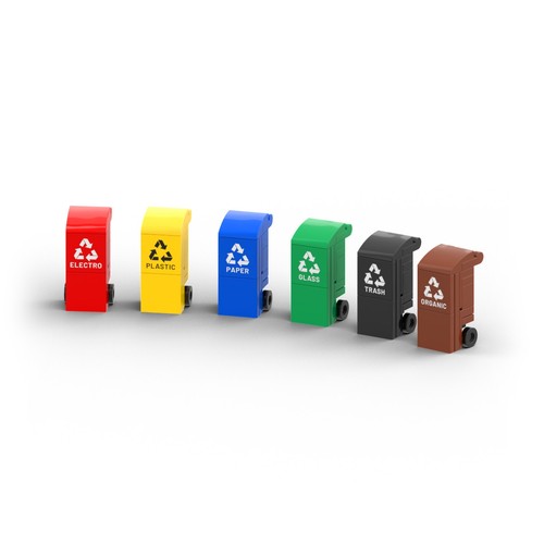 Garbage cans custom - garbage,