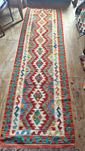 Hand woven kilim runner - runner, rug