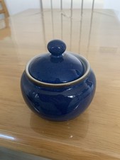 DENBY IMPERIAL BLUE LIDDED SUGAR BOWL