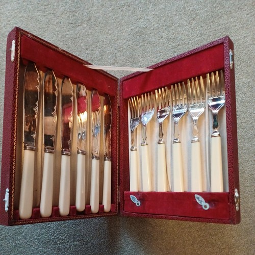 Vintage set fish knives - set,