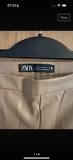 Zara Beige Faux Leather
