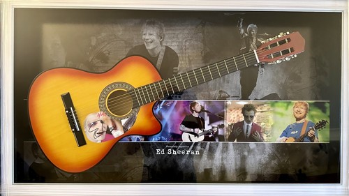 Sheeran signed guitar - ed,