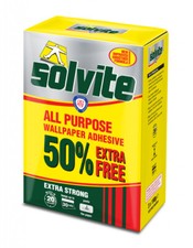 Solvite All Purpose Wallpaper Paste Extra Strong Adhesive Easy Mix Wallpaper 