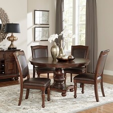 5 PC BROWN CHERRY 54" ROUND