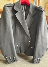 Mens Argyll Kilt Jacket Dark Grey Large