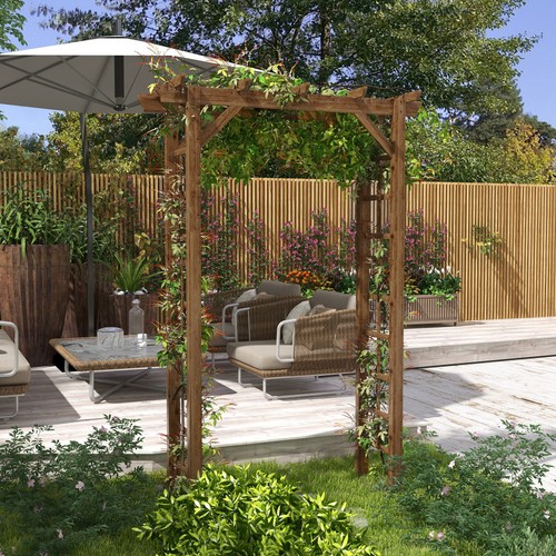 Natural wooden backyard - 7,