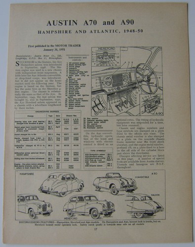 Austin a70 a90 - a70, hampshire