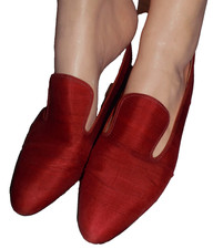 vintage rainbow silk red silk