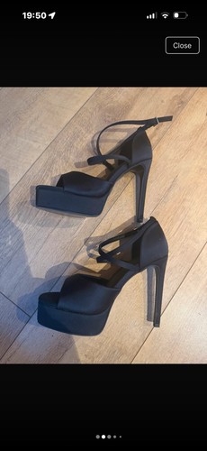 Black zara high platform - black,