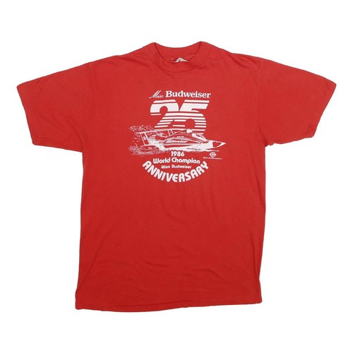 Hanes mens red budweiser - red,