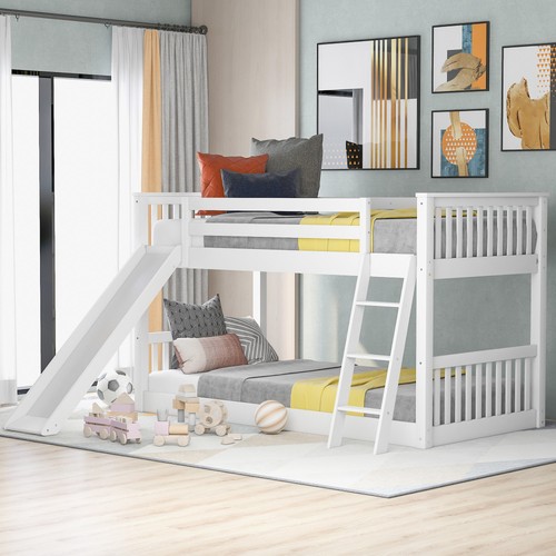 Solid wood over twin bunk - over, bed