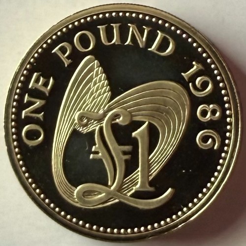 Guernsey pound 1986 proof - 1,