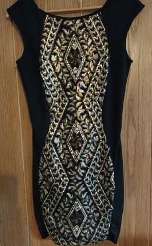 Lipsy size gold sequin - size, 12