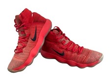 Nike React Hyperdunk Trainers 2017 Flyknit Mens Uk9 Sneakers Triple Red (t