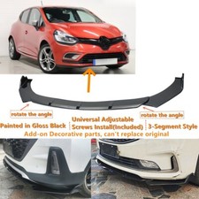 Add-on Universal For 16-19 Renault Clio GT Line IV Front Lip Splitter Body Kits