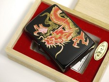 ZIPPO MAKI-E DRAGON,REAL GOLD