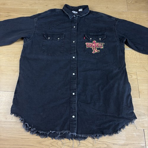 Wrangler denim shirt popper - denim,