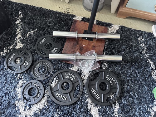 Olympic dumbbell bar - dumbbell, and