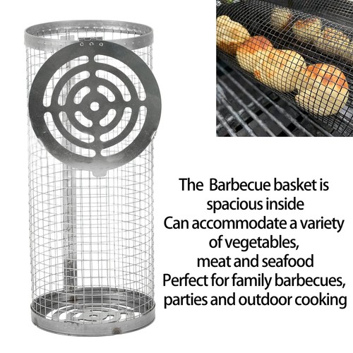 Cylindrical grilling basket - cylindrical,