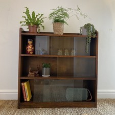 Vintage Oak Glazed Bookcase