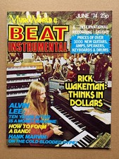 RICK WAKEMAN BEAT INSTRUMENTAL MAGAZINE JUNE 1974 RICK WAKEMEN COVER AND FEATURE