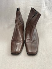 Gabor brown heeled ankle boots 
