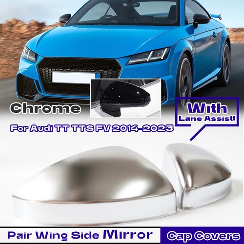 Chrome side wing mirror - side, caps