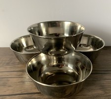4 Stainless Steel Bowls Mini