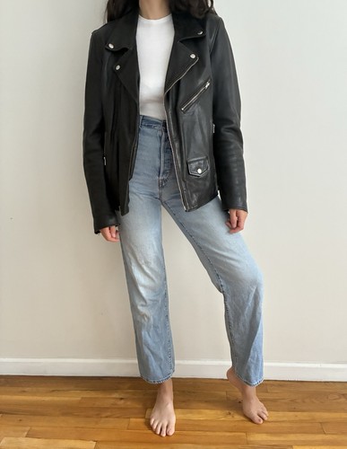 Blk dnm leather - dnm,