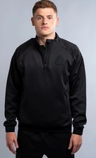 Newcastle United Tracksuit Top Mens Large Official Retro Track Jacket NUH24