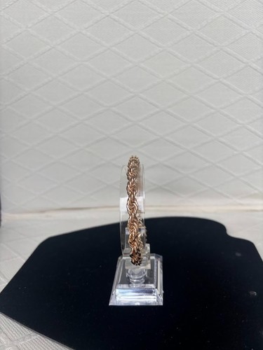 Gold tone chunky twisted rope - gold,