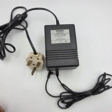 ORIGINAL CASIO AC ADAPTOR MODEL: AD-K65EL OUTPUT: 6.0V 750mA 4.5VA UK PLUG