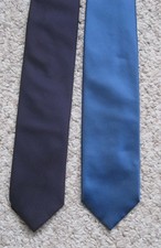 Two Men's Plain Ties in shades