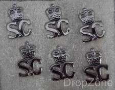 Obsolete 3 Pairs Police SC Special Constabulary Uniform Shoulder Pin Badges