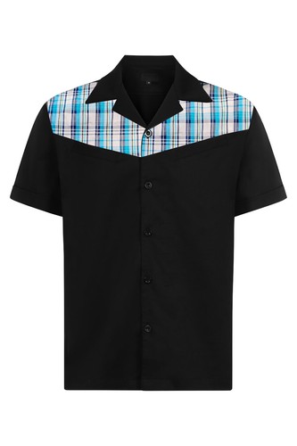 Men cotton shirt retro - men,