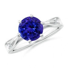 ANGARA Tapered Shank Tanzanite