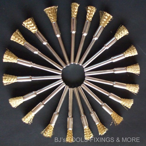 Brass wire 5mm brushes - 20,
