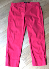 Robell Bella 09 Red Pull On Stretch Trousers Size 16