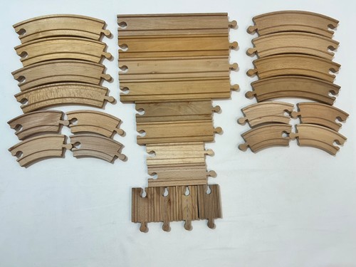 Wooden train track set - train,