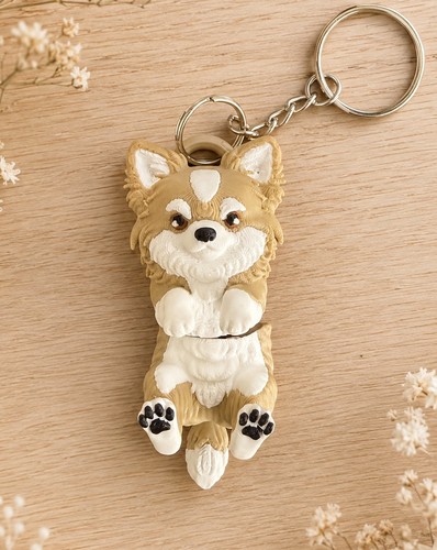 Chihuahua keyring 3d - chihuahua,