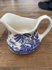 Old willow pattern milk jug - old,