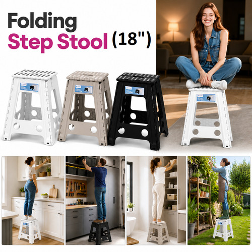Folding step stool - step, heavy