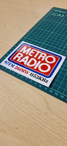 Metro radio 1980s sticker - radio,